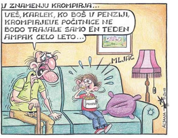 Fotografija: Nedeljska karikatura FOTO: Aljana Primožič Fridauer