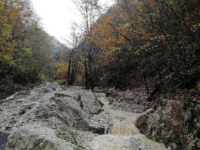 Podor je zaprl cesto na Krvavec. FOTO: RTC Krvavec