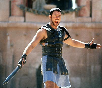 Fotografija: Russell Crowe v Gladiatorju. FOTO: Press Release