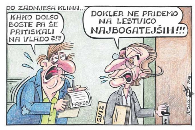 Fotografija: Sobotna karikatura FOTO: Aljana Primožič Fridauer