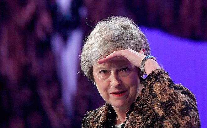 Britain's Prime Minister Theresa May replies to questions after speaking at the Confederation of British Industry's (CBI) annual conference in London, Britain, November 19, 2018. REUTERS/Toby Melville