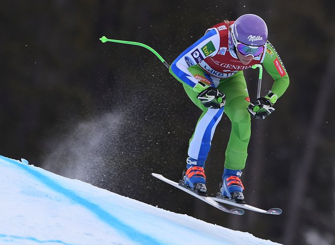 Ilka Štuhec je v spodbudni formi. FOTO: AFP