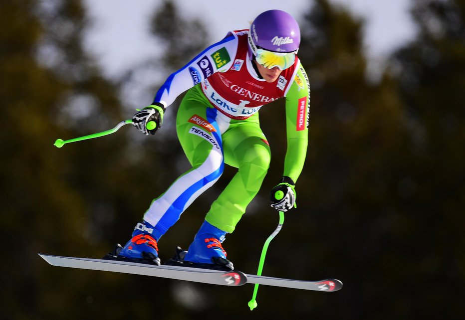 Fotografija: Mariborčanka Ilka Štuhec ima po tekmah v Kanadi razloge za optimizem. FOTO: AP