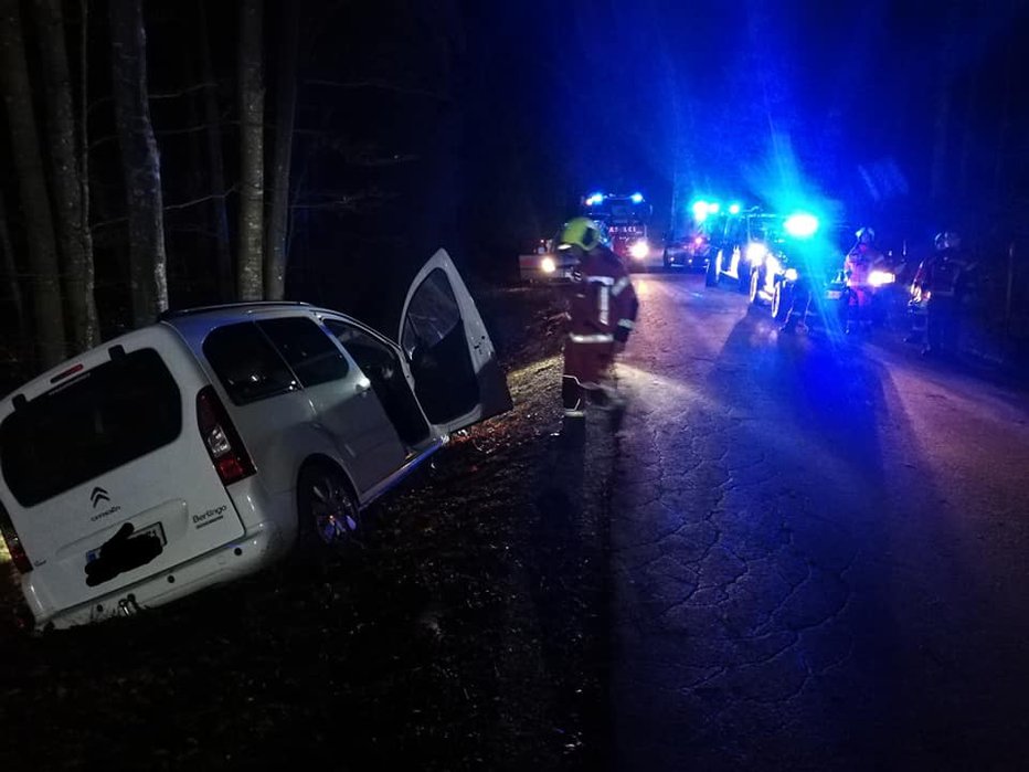 Fotografija: Zgodilo se je približno kilometer od Bohinjske Bistrice. FOTO: PGD Bled