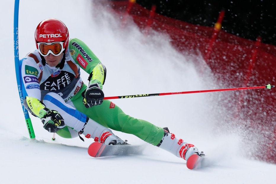 Fotografija: Žanu Kranjcu so misli v Dolomitih uhajale tudi k lanskim stopničkam, na koncu je iztržil 9. mesto. FOTO: Reuters