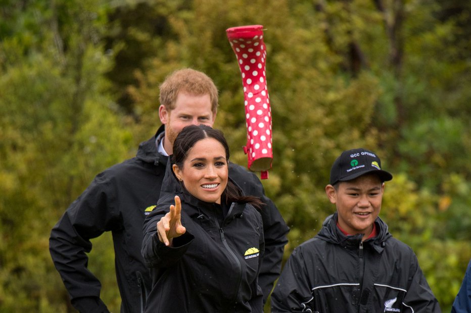 Fotografija: Princ Harry in Meghan. FOTO: Pool New Reuters