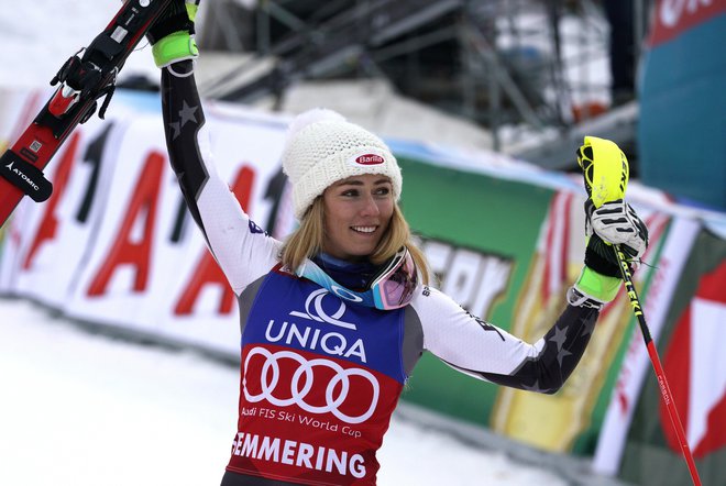 Mikaela Shiffrin v smučanju podira vse pred seboj. FOTO: AP