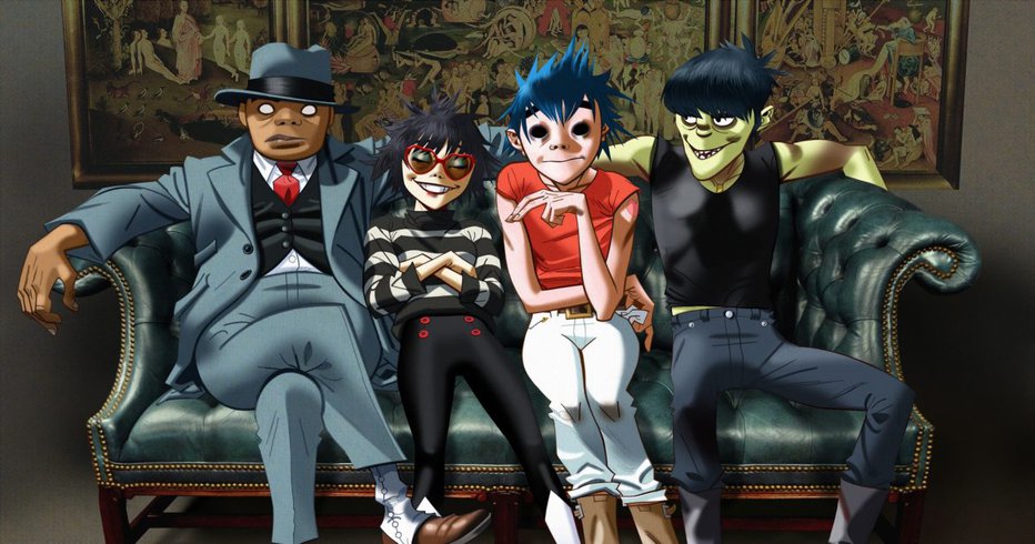 Fotografija: Gorillaz so prva virtualna pop zasedba.