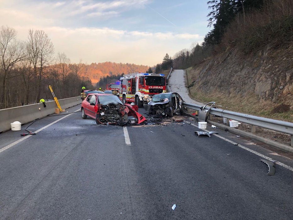 Fotografija: Silovito trčenje FOTO: PU Kranj