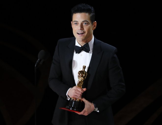 Rami Malek na oskarjih. FOTO: Reuters