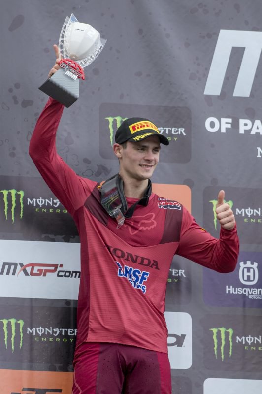 Fotografija: Tim Gajser si je za uvod v svetovno prvenstvo pridirkal drugo mesto. FOTO: Honda HRC