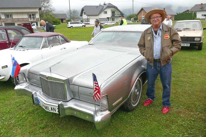 Milan Lavrič in njegov lincoln continental mark IV