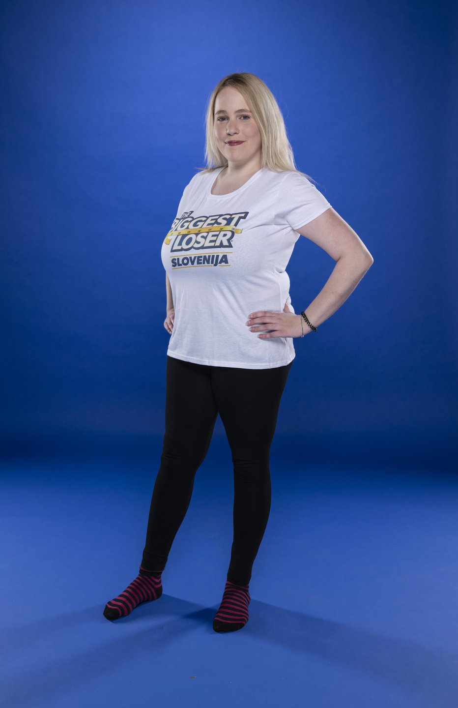 Fotografija: 24-letna Petra Pintarič s Ptuja se je v šov The Biggest Loser Slovenija prijavila, da bi izgubila odvečne kilograme. FOTO: Planet TV