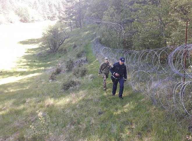 Skupni nadzor meje. FOTO: Slovenska vojska