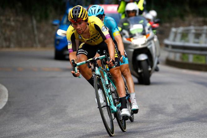 Primož Roglič bo potrpežljiv pri lovljenju skupne zmage na Giru. FOTO: Bettini