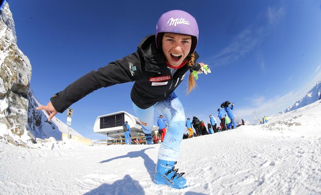 Tina Maze na treningu. FOTO: Matej Družnik, Delo