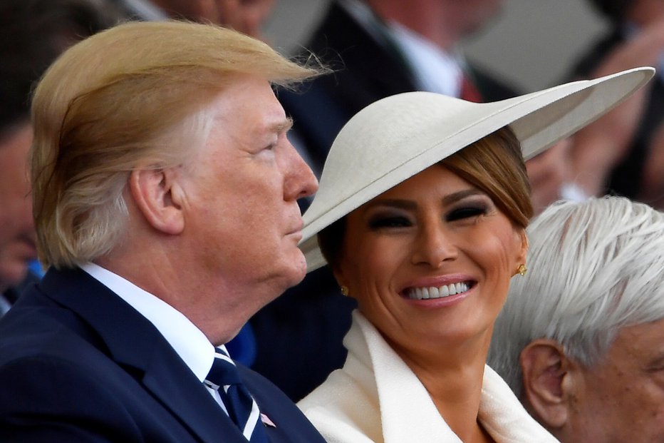 Fotografija: Melania se je tudi nasmehnila. FOTO: Reuters