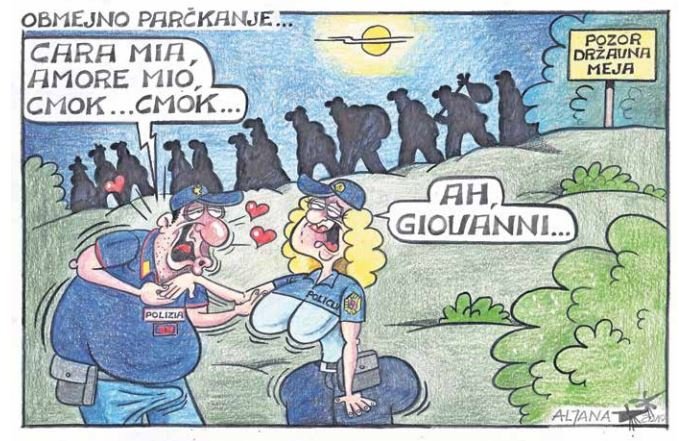 Fotografija: Sredina karikatura FOTO: Aljana Primožič Fridauer