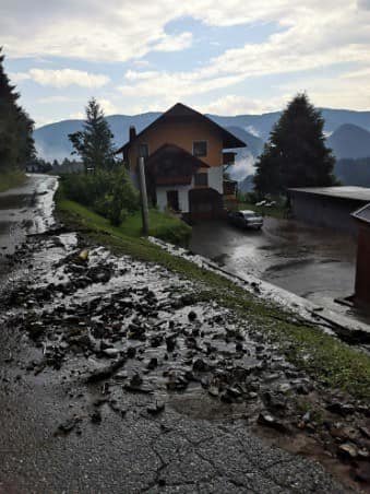 Neurje je močno prizadelo Gozdarsko cesto in Tolsti vrh pri Mislinji. FOTO: PGD Mislinja