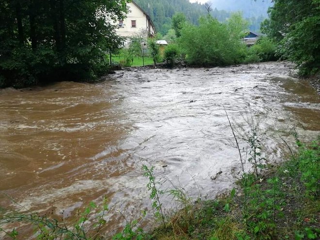 Neurje je močno prizadelo Gozdarsko cesto in Tolsti Vrh pri Mislinji. FOTO: PGD Mislinja