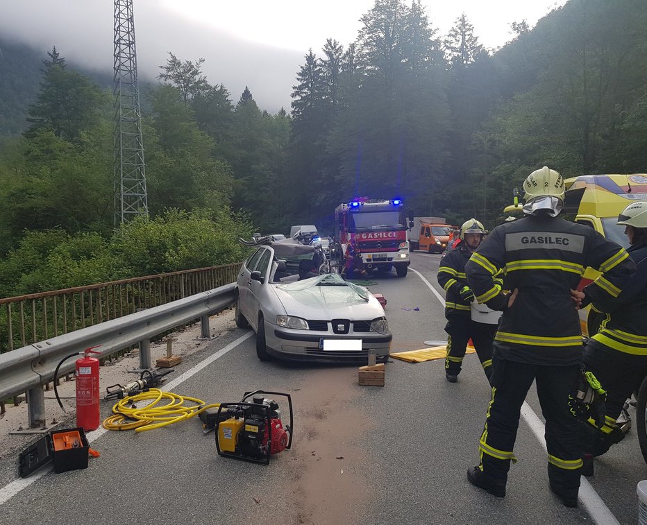 Fotografija: Huda nesreča se je zgodila v sredinem jutru. FOTO: PGD Bohinjska Bistrica