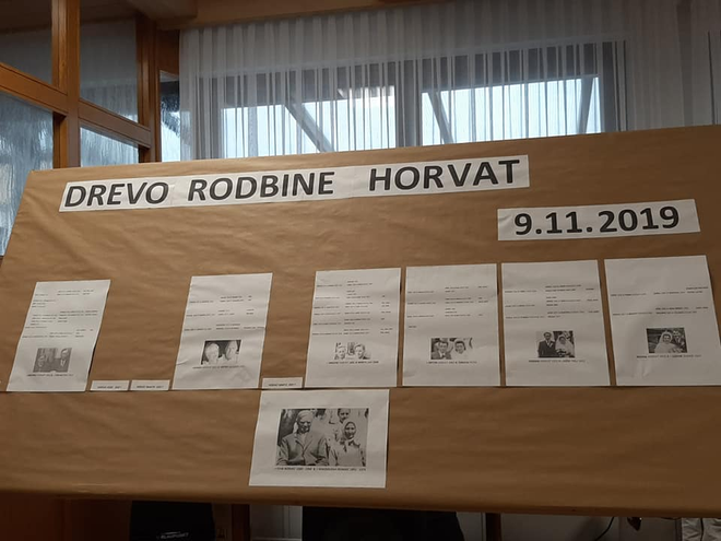 Rodbinsko drevo Horvatovih. FOTO: Jože Horvat