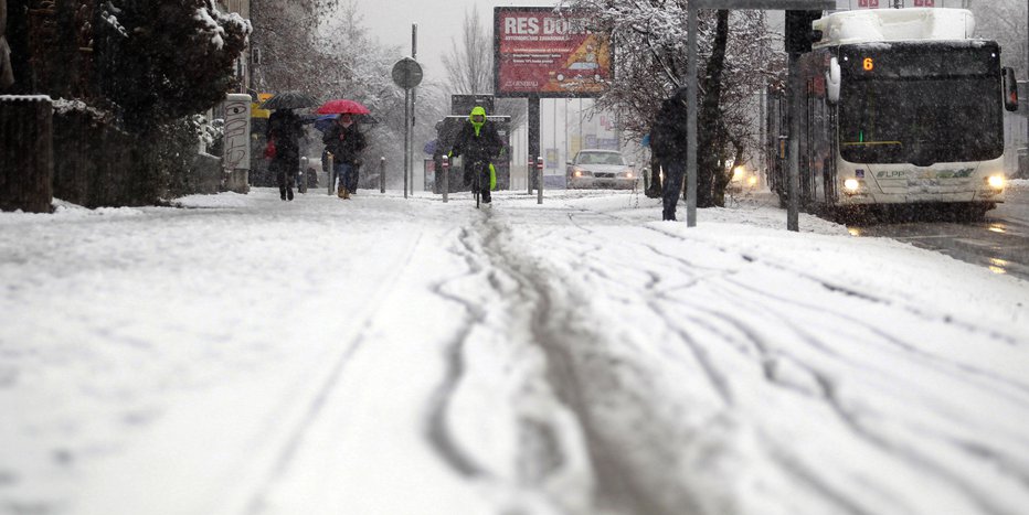 Fotografija: Del Slovenije bo pobelilo. FOTO: Roman Šipić