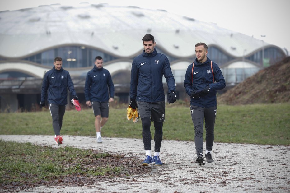 Fotografija: Trening nogometašev NK Olimpija, v Ljubljani, 7. januarja 2020. [nogomet,nogometaši,šport,športniki] FOTO: Uroš Hočevar