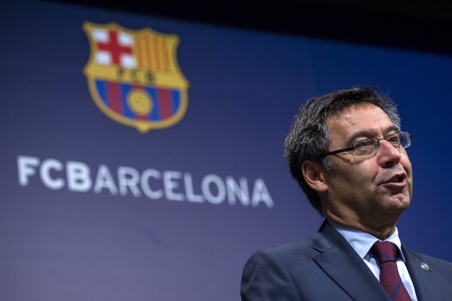 Fotografija: Josep Maria Bartomeu (Barcelona) je predsednik nogometnega kluba, ki ustvari največ prihodkov med vsemi v Evropi. FOTO: AFP