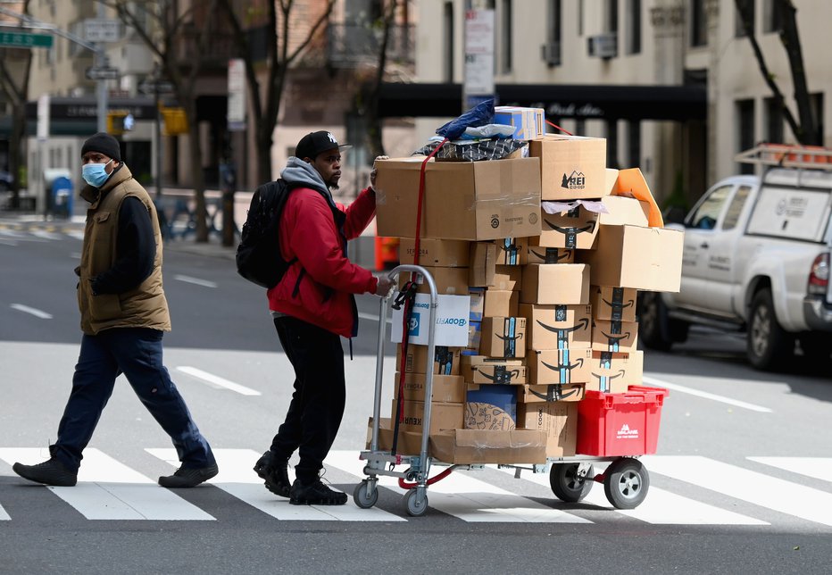 Fotografija: New York ostaja žarišče pandemije v ZDA. FOTO: Angela Weiss/AFP