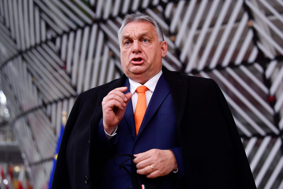 Fotografija: Madžarski premier Viktor Orbán je na vrhu EU prepričan v zmago zdravega razuma. FOTO: John Thys/AFP