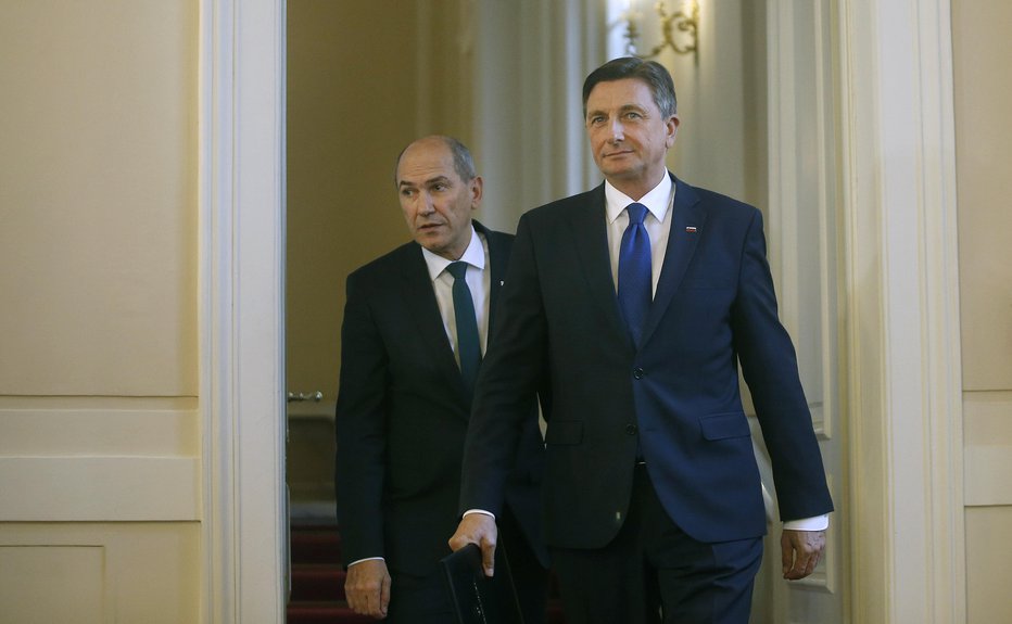 Fotografija: Predsednik Borut Pahor je v državni zbor že poslal predlog, da za novega predsednika vlade izvoli Janeza Janšo, prvaka SDS. FOTO: Blaž Samec