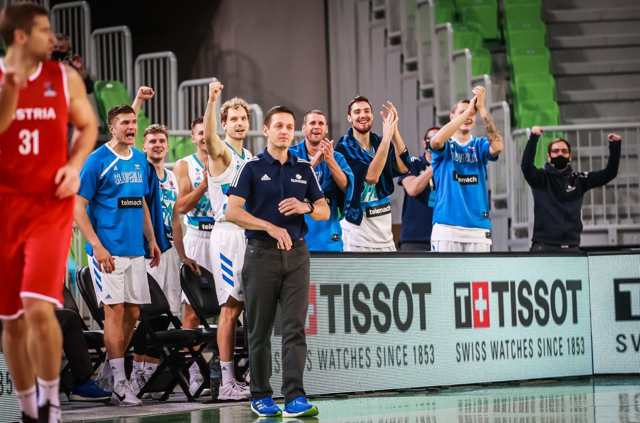 Fotografija: Aleksander Sekulić (v ospredju) pričakuje v Kijevu nove razloge za veselje v slovenski reprezentanci. FOTO: FIBA