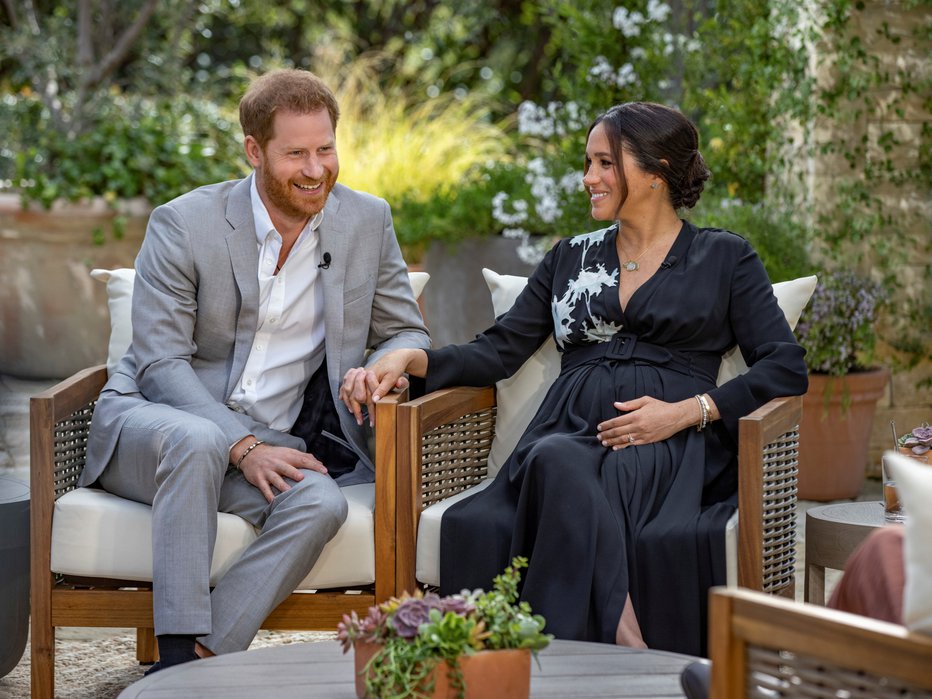 Fotografija: Princ Harry in Meghan sta z intervjujem dvignila veliko prahu. FOTO: Harpo Productions Via Reuters