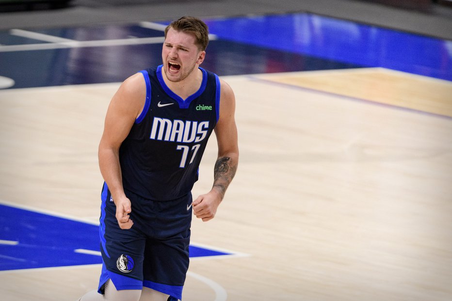 Fotografija: Luka Dončić tudi tokrat ni bil zadovoljen z delom sodnikov. FOTO: Jerome Miron/USA Today Sports