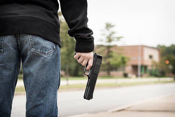 Fotografija: Policisti so ga pravočasno prijeli. FOTO: Brycia James/Getty Images