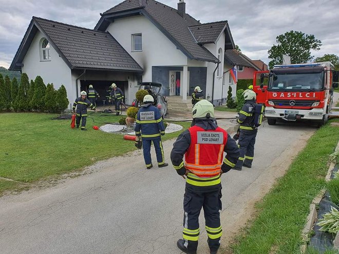 Brez gasilcev bi lahko bilo še huje. FOTO: PGD Lenart