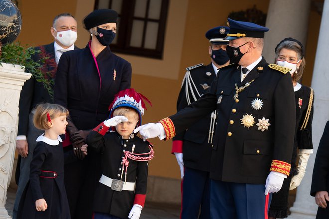 Z možem in otrokoma smo jo v javnosti videli lani novembra, ob monaškem nacionalnem prazniku.