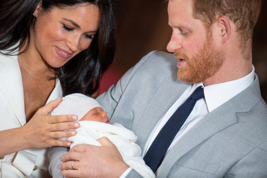 Fotografija: Meghan, Archie in Harry FOTO: Reuters