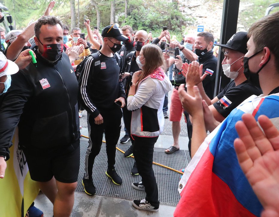 Fotografija: V Tignesu so ga spremljali številni slovenski navijači. FOTO: Dejan Javornik