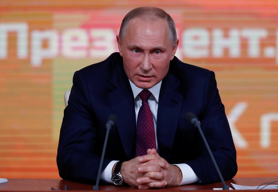 Fotografija: Ruski predsednik Vladimir Putin, FOTO: Sergei Karpukhin, Reuters