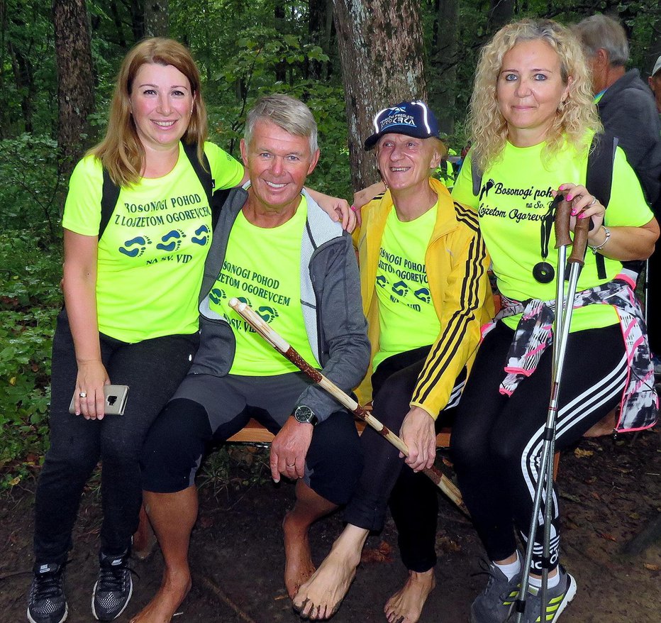 Fotografija: Lojze Ogorevc in Boris Kopitar v lepi družbi