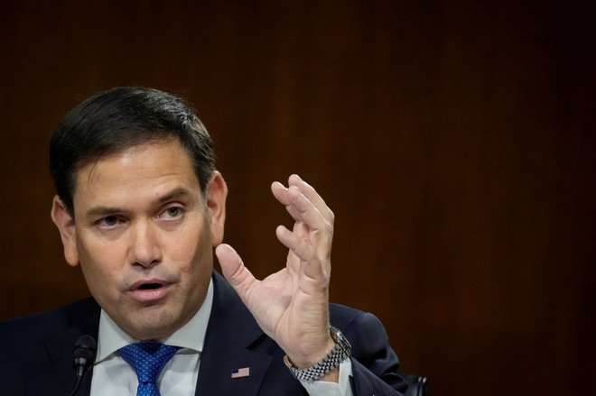 Senator Marco Rubio bi raje videl, da bi nas obiskovali nezemljani, kot da so nasprotniki ZDA tehnološko močno napredovali. FOTO: Drew Angerer/Reuters
