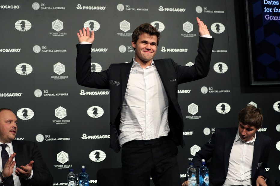 Fotografija: Magnus Carlsen je stari novi svetovni prvak. FOTO: Mark Kauzlarich/Reuters
