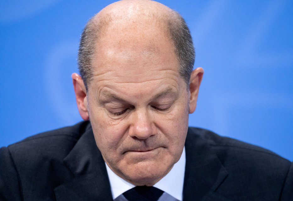 Fotografija: Nemški kancler Olaf Scholz. FOTO: Pool Reuters
