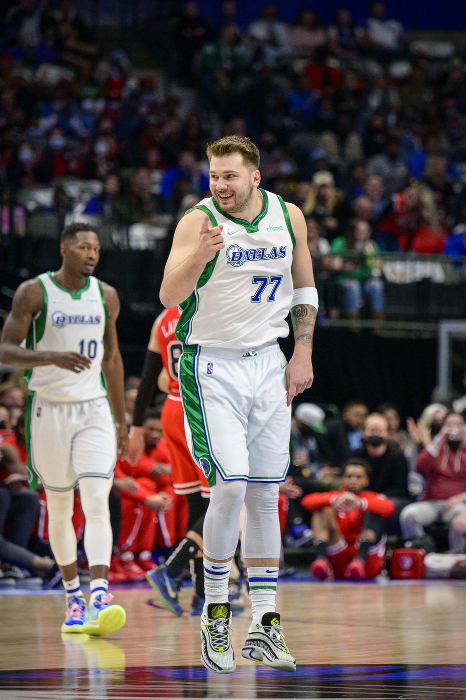 Fotografija: Luke Dončića ni ustavil niti Chicago. FOTO: Jerome Miron/USA Today Sports
