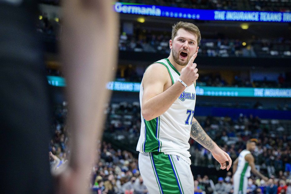 Fotografija: Luka Dončić je bil tokrat jezen, najbolj nase. FOTO: Jerome Miron/USA Today Sports
