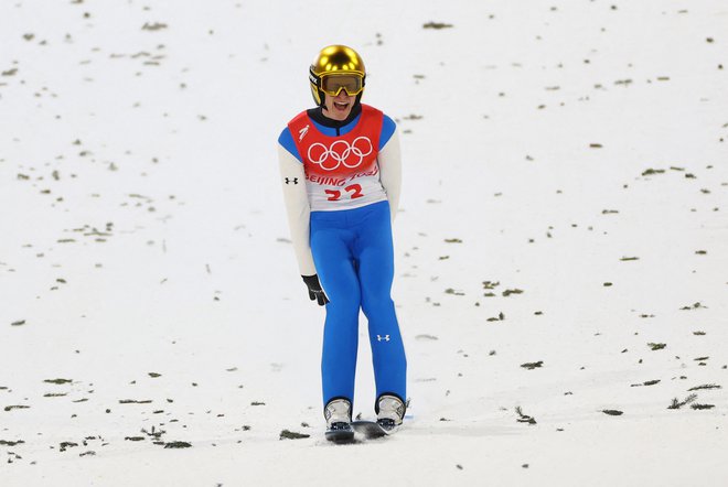 Peter Prevc priznava, da je potrt. FOTO: Kai Pfaffenbach, Reuters
