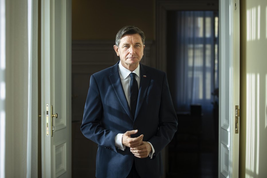 Fotografija: Borut Pahor, predsednik republike. FOTO: Voranc Vogel, Delo
