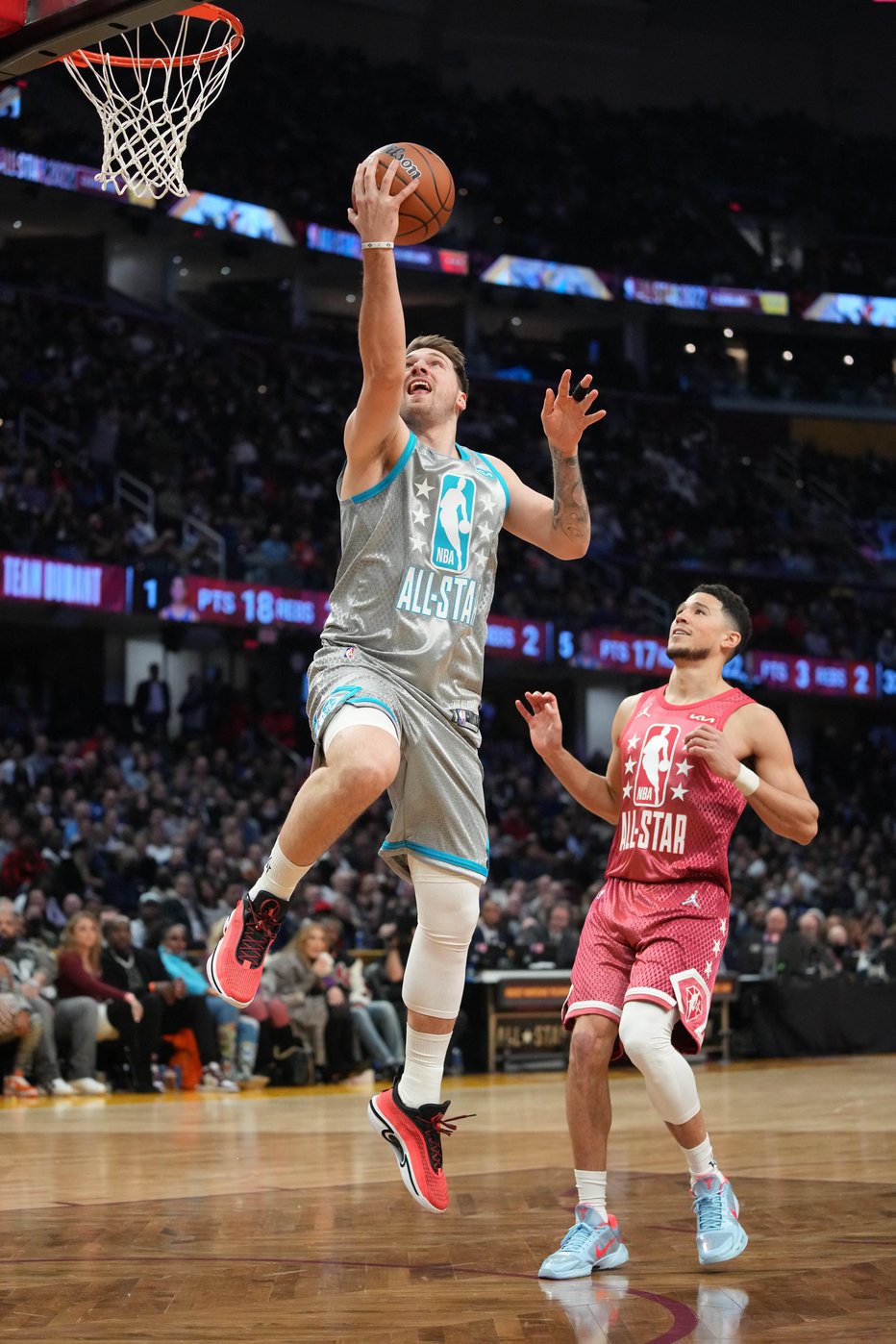 Fotografija: Tudi Luka Dončić je zaigral na tekmi zvezd. FOTO: Kyle Terada, USA Today Sports
